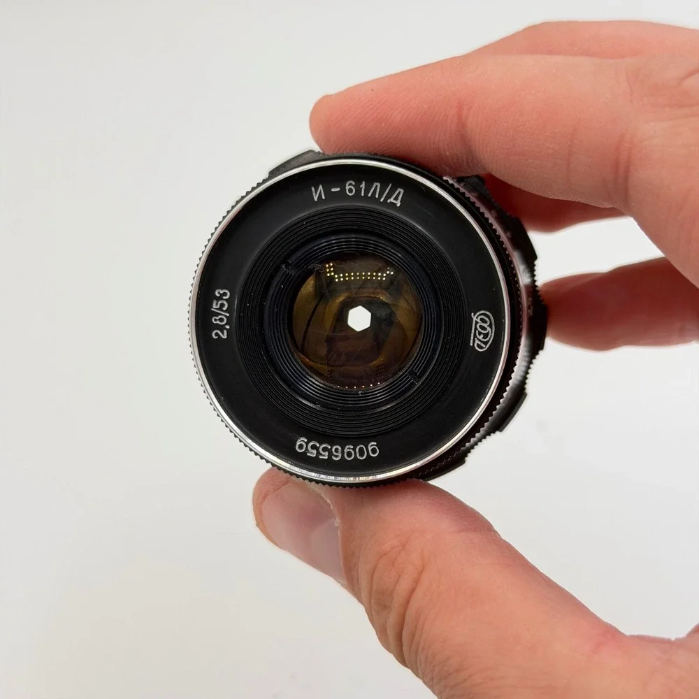 Industar-61 L/D 53mm f/2.8 Vintage Soviet M39 Rangefinder Lens Black 9096559